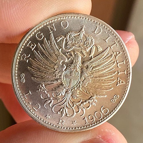 Regno italia lire 1906 - regno, 2