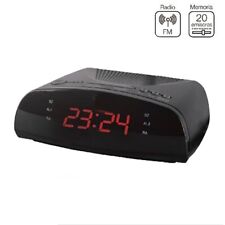 RADIO SVEGLIA DIGITALE DISPLAY LED RADIOSVEGLIA COMODINO FM 20 STAZIONI CR9905