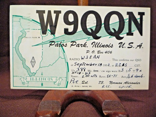 Scheda radio qsl vintage - vintage, anni