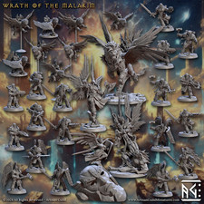 Artisan Guild Miniature D&D/wargames Wrath of the Malakim resin 3d print