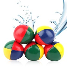 PBUSPU Set di 5 Palline da Giocoleria Palline in Ecopelle Impermeabile