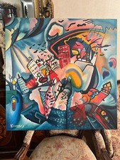 Wassily Kandinsky - Incredibile - Dipinto - Firmato - A1 - Con Etichette 