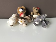 STOCK 5 MINI PELUCHE PUPAZZI ALTEZZA O LUNGHEZZA 10 cm CIRCA