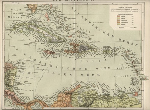 1899 antica mappa cuba - 1899,