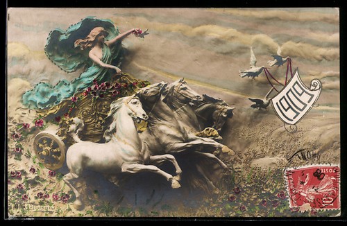 Cartolina artista domenico - cartolina, d'artista