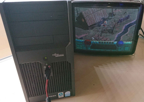 Retro vintage fujitsu - pc,