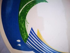 GIANNI DOVA (Roma-Pisa) Arte moderna figurativa PIATTO IN CERAMICA 30 CM