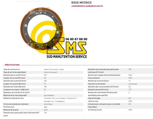Jungheinrich ejc m10 - m10, ruota