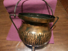 Antico bollitore in rame ottone centrotavola portavaso oggetti cucina rustica