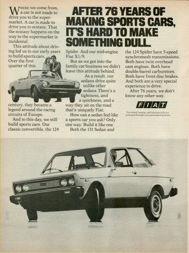 Pubblicità fiat 131 berlina - pubblicità,