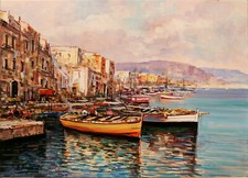 TEMPERINI - Marina  olio su