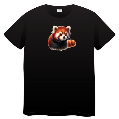 Shirt panda rossa - t-shirt,