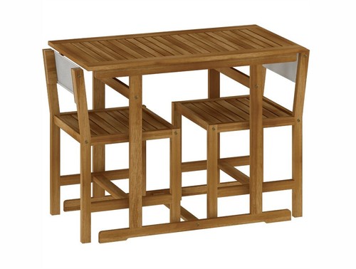 Set arredo giardino acacia - set, in