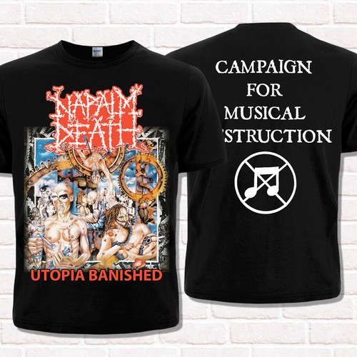 Maglietta napalm death utopia - maglietta,