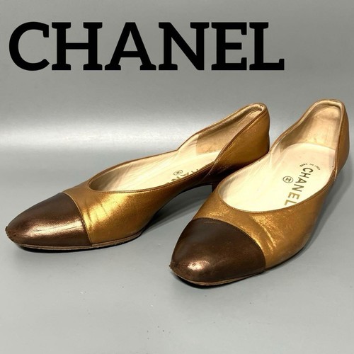 Scarpe basse chanel bicolore - scarpe,