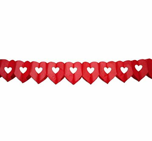 Ghirlanda doppio cuore - , rosso