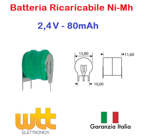 Batteria ricaricabile mh - batteria,