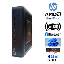 Mini pc fisso Hp Amd Quad Core WiFi Bluetooth SSD M.2 128gb Windows 11