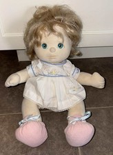 Mattel Vintage 1985 My Child Bambola Capelli Biondi Occhi Blu Vestito Versione CANADA