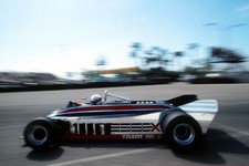 Elio de Angelis ITA drives the