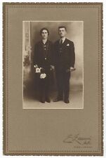 FOTO RICORDO D'EPOCA  1903 - circa  STUDIO E. ZACCONI -ASTI - NOZZE