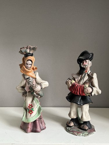 Statuette ceramica dipinta - statuette,