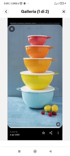 Tupperware set ciotole per