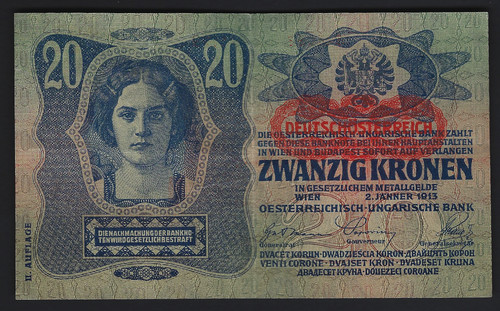 1913 austria corone banca - corone,