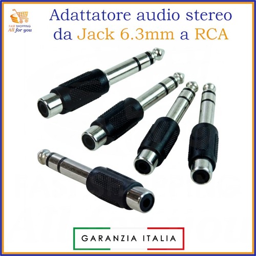 Adattatore rca jack - , stereo