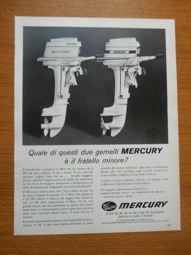 1962 mercury motore - 1962, fuoribordo