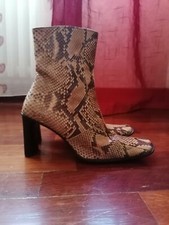 Stivaletti In pelle di Vero Pitone snake leather stivali Donna n. 36 le bimbe