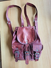 Zaino Gusti Pelle - Vintage - Marrone - Gary 9,7"