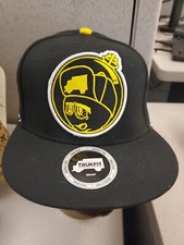 Truckfit Feeling Spacey Black And Yellow Snapback Embroidered Baseball Hat...
