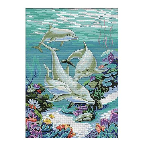 Animali delfini stampati kit - delfini,