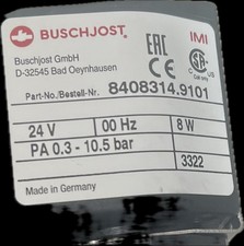 Buschjost elettrovalvola v - 24,