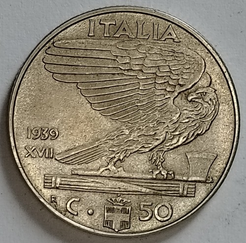 Regno italia 50 centesimi - regno, d'italia