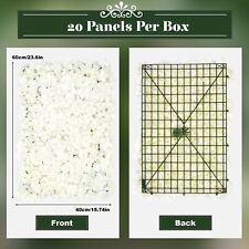 20 PZ Pannello da Parete Fiore di Ortensia Artificiale per Matrimonio Festa Sfondo Parete