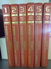 GRANDE ENCICLOPEDIA MEDICA DI 6 VOLUMI CURCIO ILLUSTRAZIONI LIBRO LIBRI LETTURA 