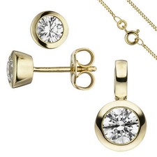Solitario Set Gioielli 333 Oro