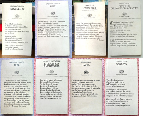 Lotto libri poesia einaudi - einaudi,