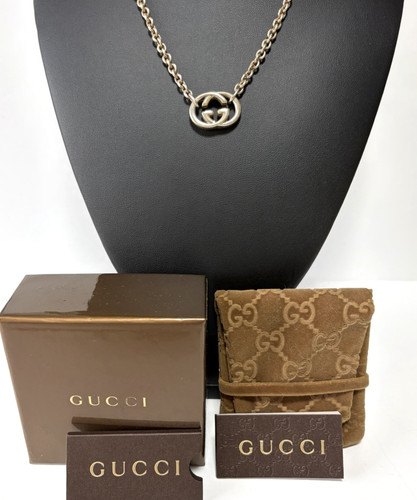 Gucci collana incastro argento - gucci,