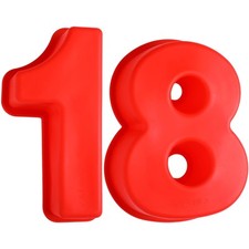Stampo per Torta Numero 18 Stampo per Torta Numero in Silicone di 18 Grande S