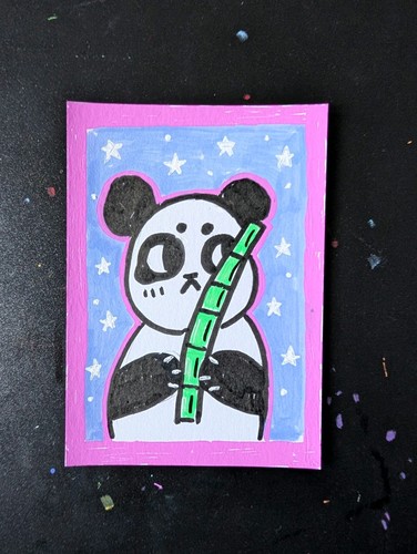 Aceo artist trading - aceo, panda
