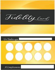 Biglietti tessere Fedeltà Fidelity Card bar estetista bv02 fidelizzare pizza