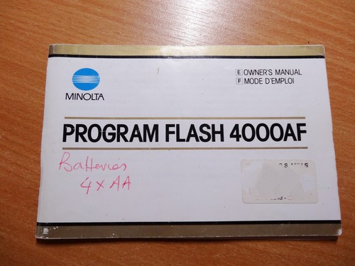 Minolta program flash 4000af - minolta,