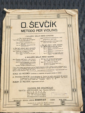 RARO: O. SEVCIK, METODO PER VIOLINO (MEISTERWERKE FUR VIOLINE); primi del '900