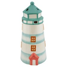 Faro Con Candela In Ceramica 31,5 Cm MINT Sea-Club