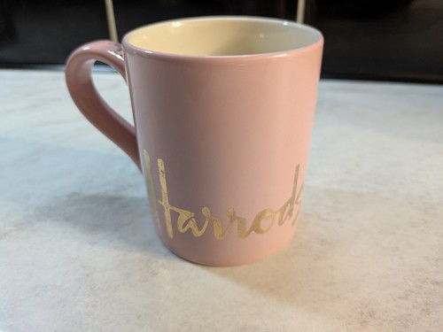 Harrods logo mug pink - logo,