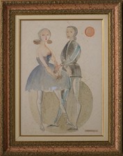 CARLO PAGANINI acquarello su