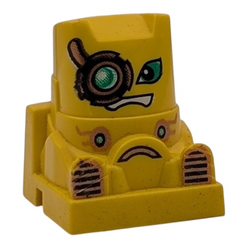 Lego testa quadrata gialla - quadrata,